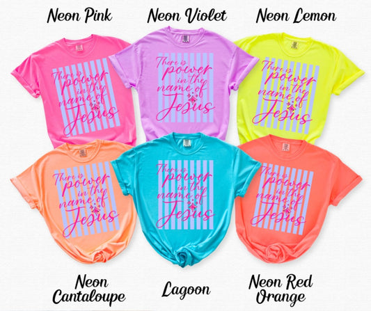 There is power in the name of Jesus DTF Transfer Design