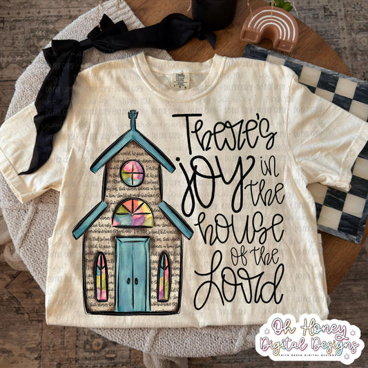there's joy in the house of the Lord 3 DTF Transfer Design