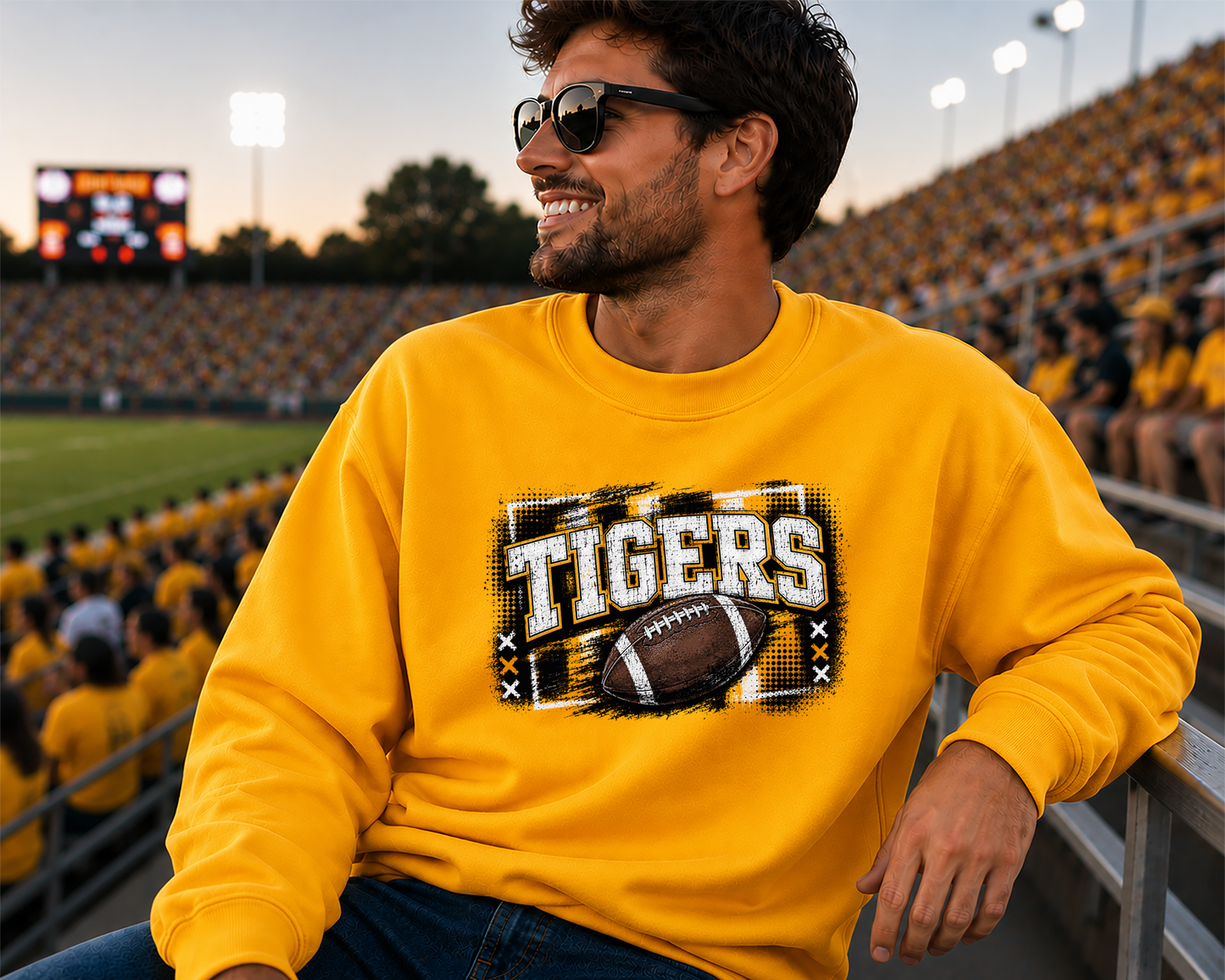Mascot Gridiron Grunge DTF Transfer