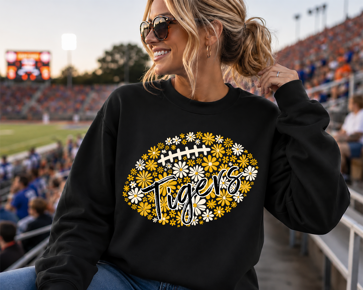 Mascot Flowers Football DTF Transfer