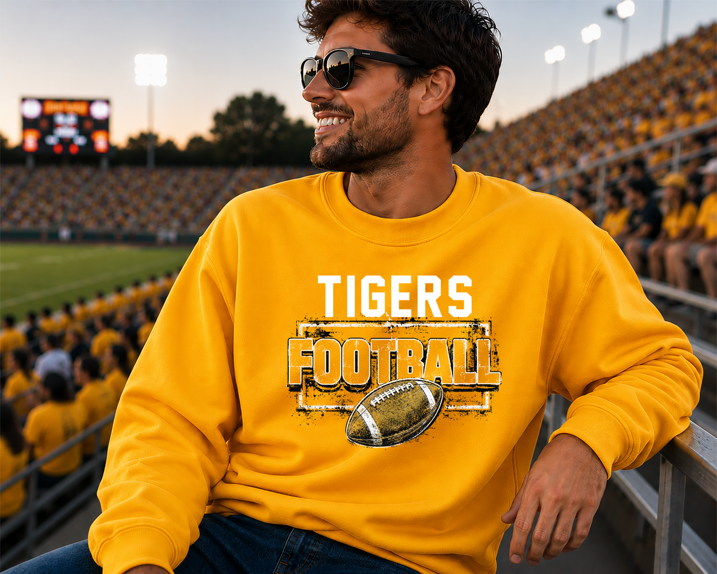 Mascot grunge football DTF Transfer