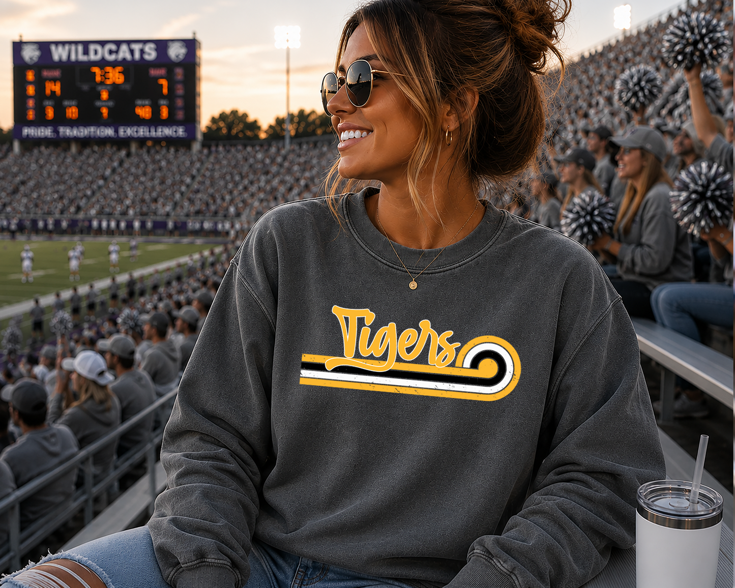 Mascot Retro Wave DTF Transfer