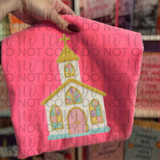 Tinsel Church DTF Transfer Design SS