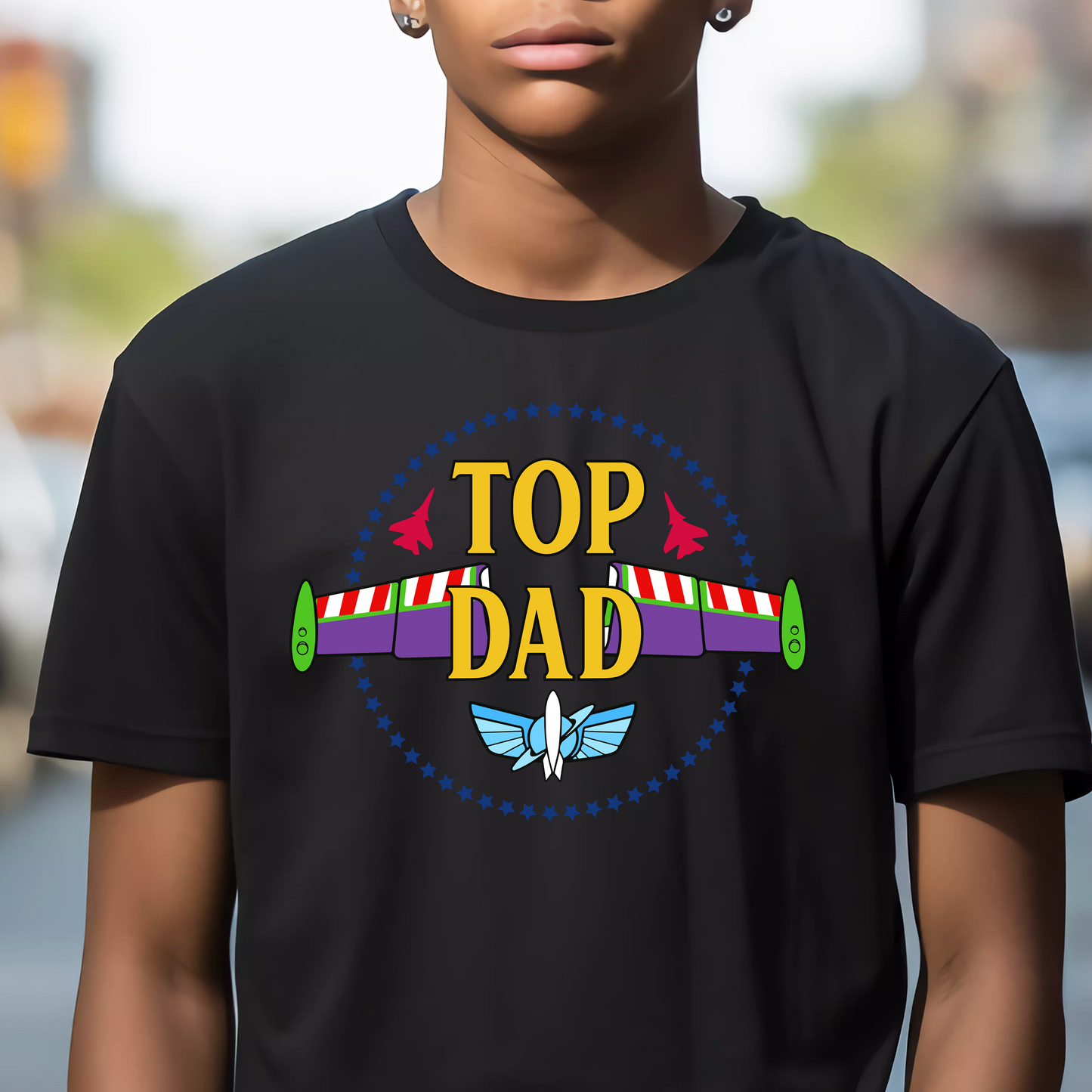 top dad  DTF Transfer Design