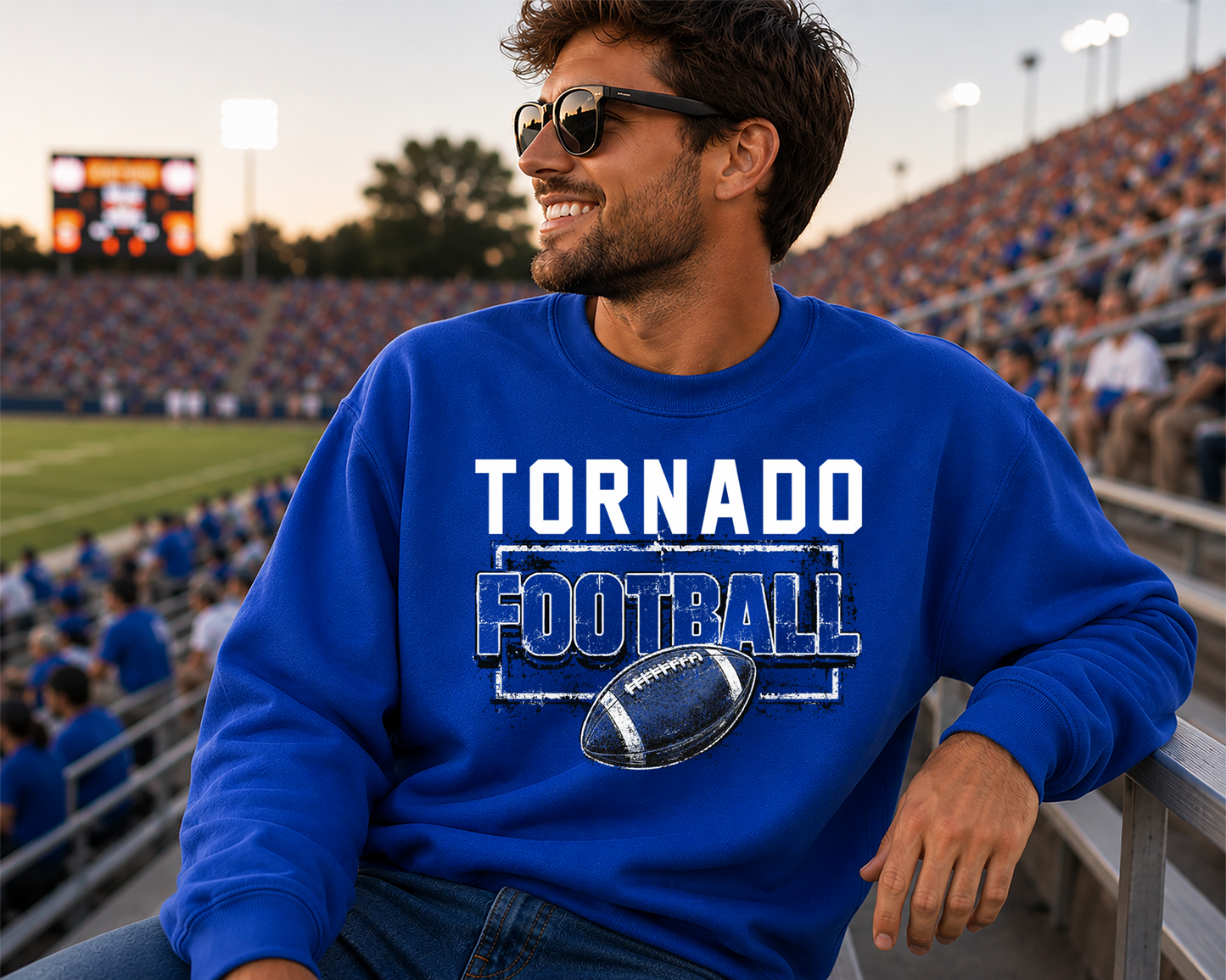 Mascot grunge football DTF Transfer
