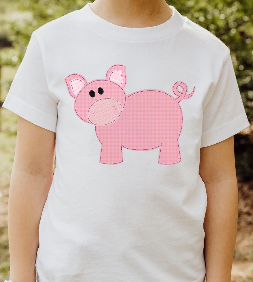 Vintage Little Piggy DTF Transfer Design