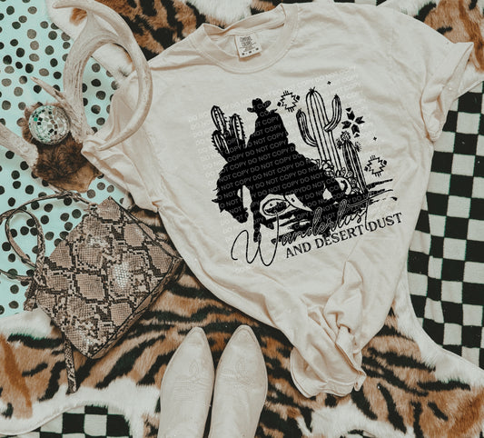 wanderlust and desert dust DTF Transfer Design