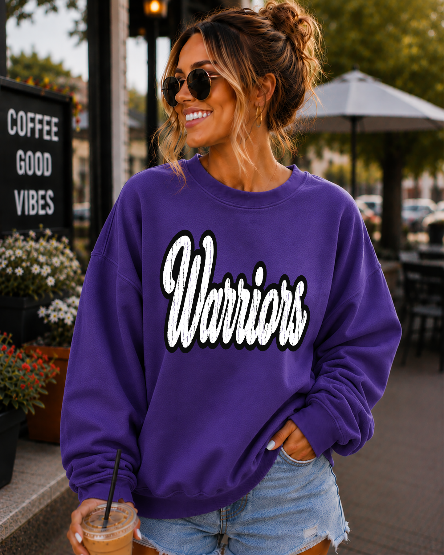 Mascot varsity script distressed DTF Transfer