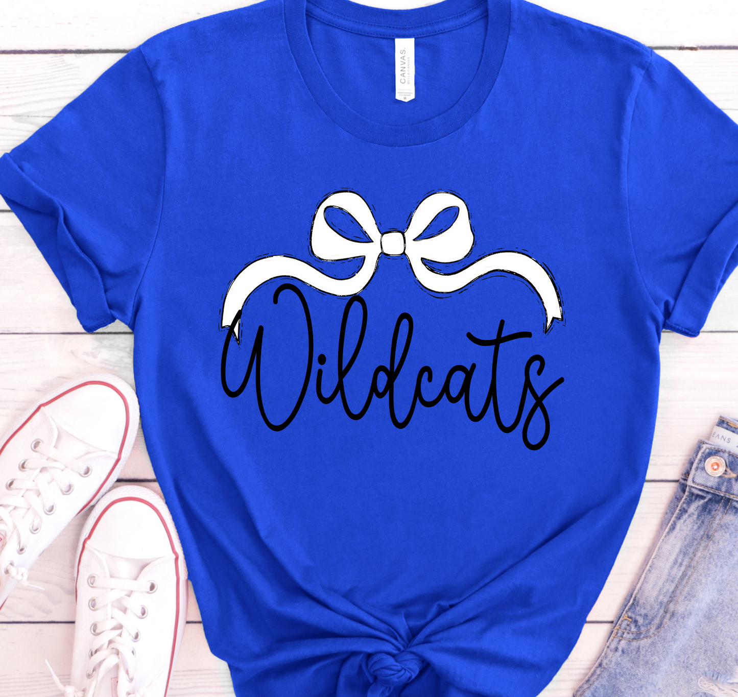 Wildcats bow DTF Transfer Design