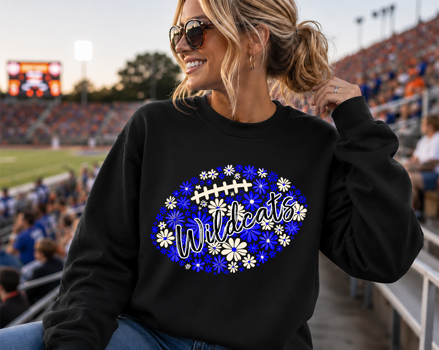 Mascot Flowers Football DTF Transfer