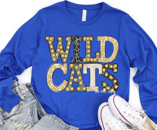 Wildcats Neutral Marquee DTF Transfer Design Bev