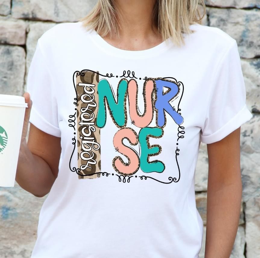 Registered Nurse DTF Transfer Design Bev
