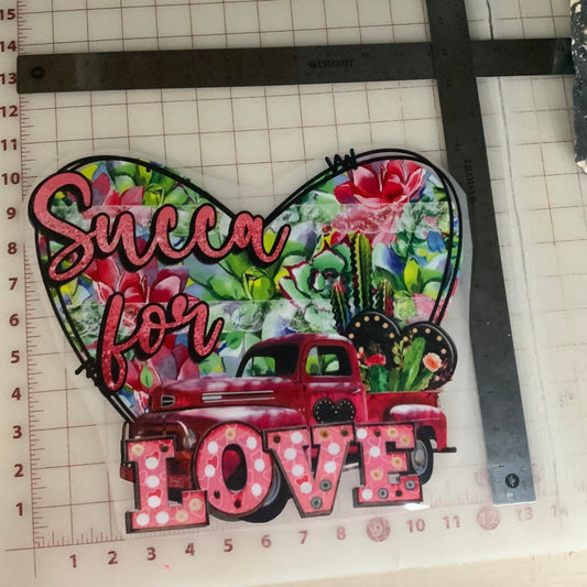 Succa for Love DTF Transfer Design