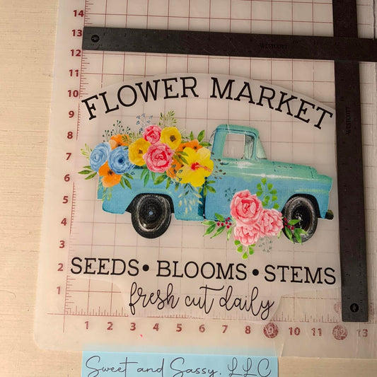 Flower Market - Seeds. Blooms. Stems - Fresh cut daily DTF Transfer Design
