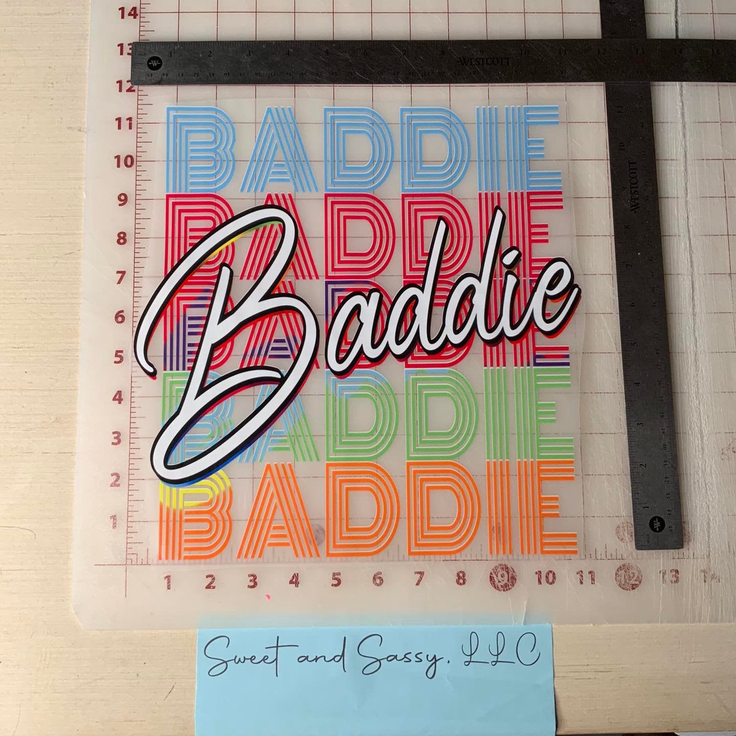 "Baddie" DTF Transfer Design
