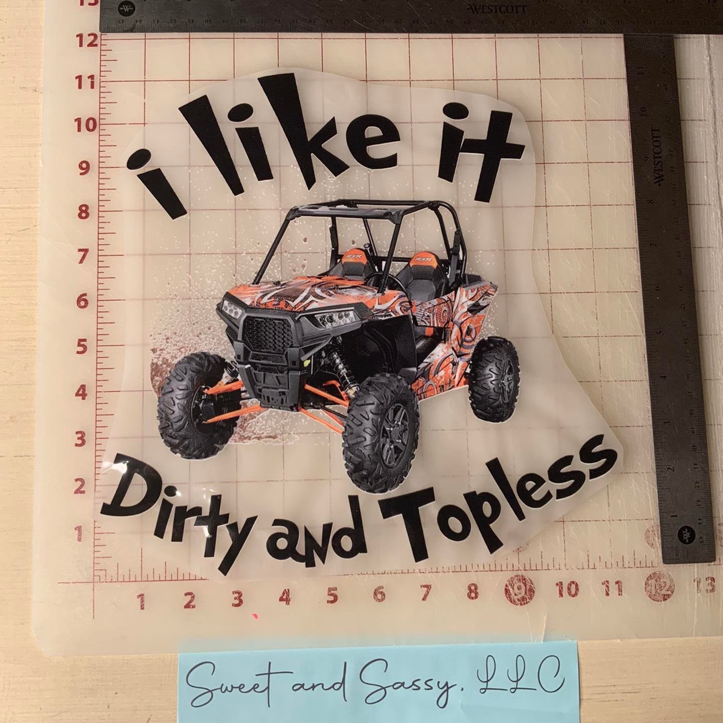 I like it Dirty & Topless DTF Transfer Design