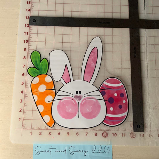 Carrot Bunny Egg DTF Transfer Design