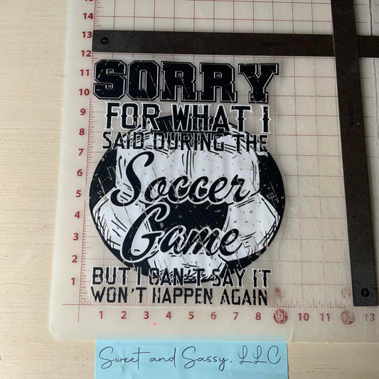 Sorry for what I said during the Soccer Gamer but I can't say it won't happen again Leopard Lips DTF Transfer Design