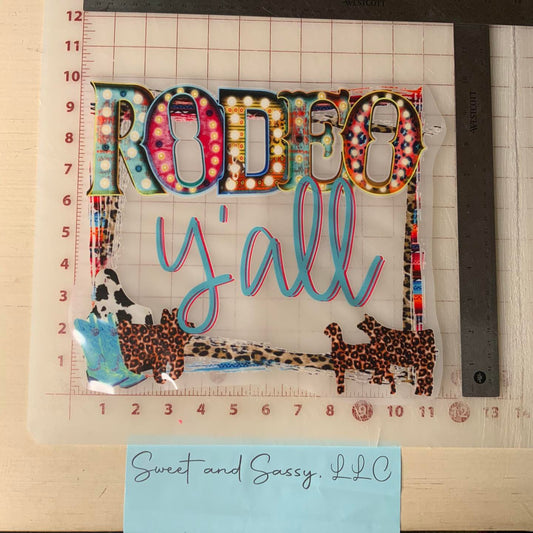 Rodeo Y'all DTF Transfer Design