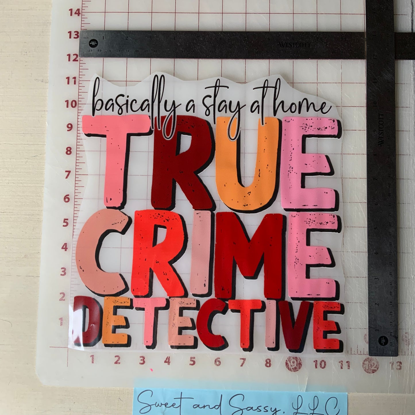 Basically a stay at home true crime detective DTF Transfer Design