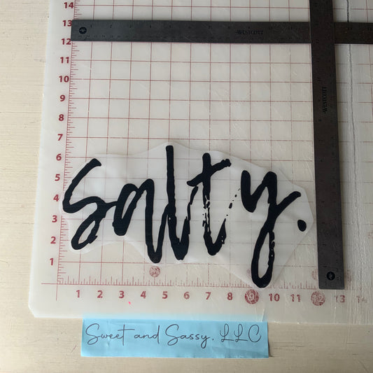 Salty. DTF Transfer Design