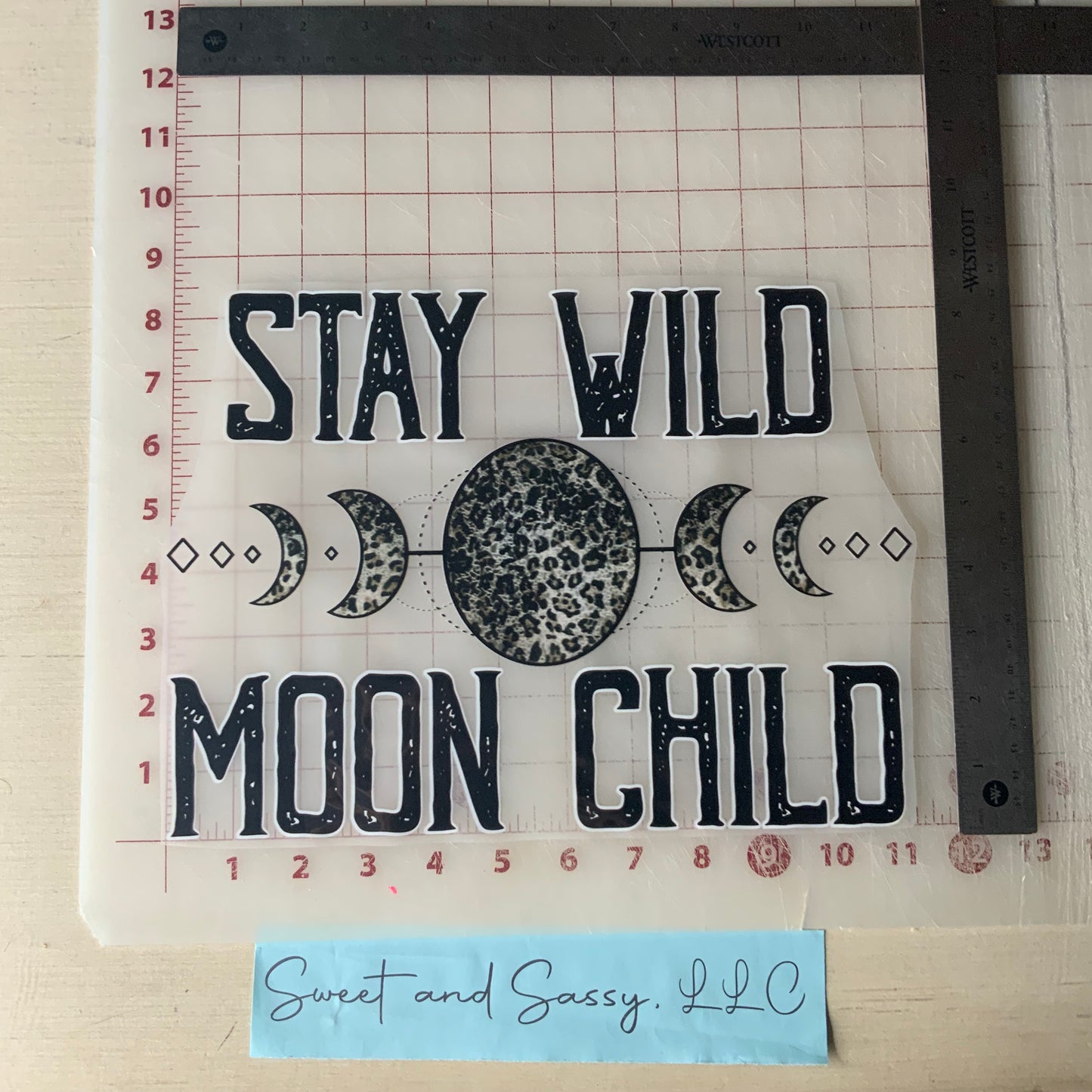 "Stay Wild Moon Child" DTF Transfer Design