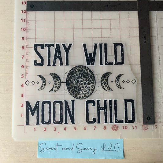 Stay Wild Moon Child DTF Transfer Design