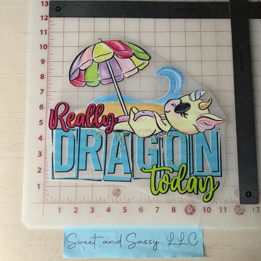 Really Dragon Today DTF Transfer Design