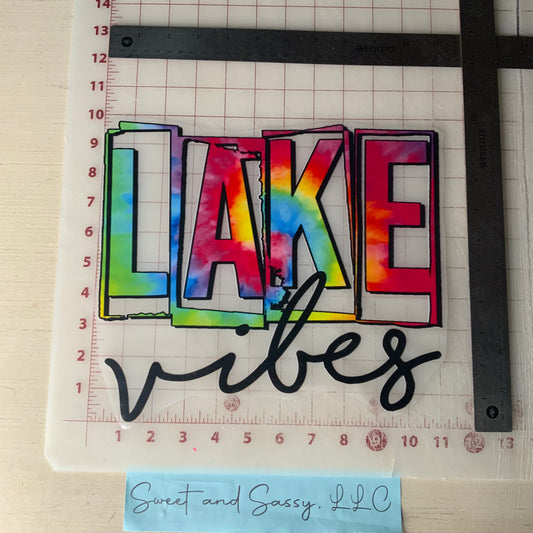 LAKE Vibes DTF Transfer Design