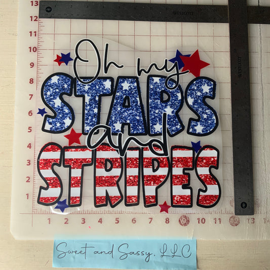 Oh my stars and stripes 2 DTF Transfer Design