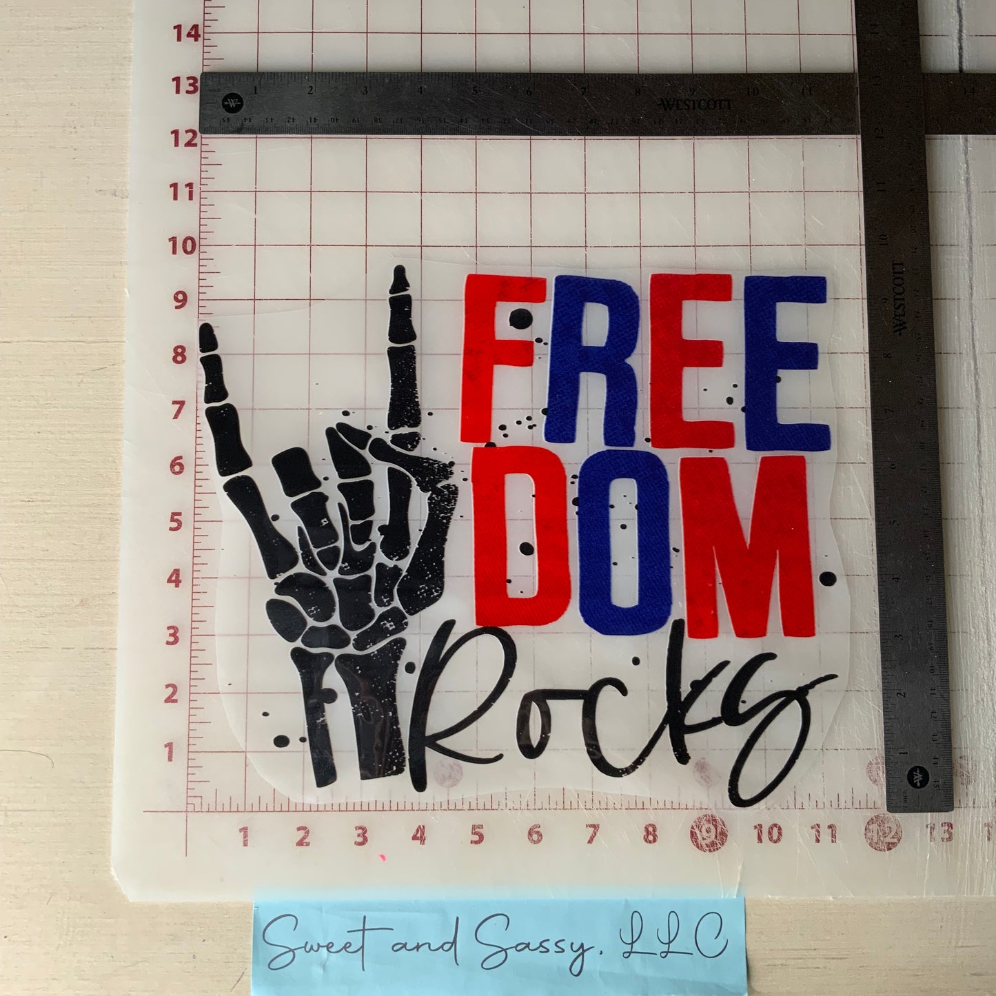 FREEDOM Rocks DTF Transfer Design