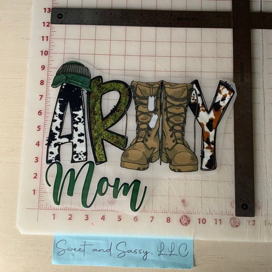 Army Mom DTF Transfer Design