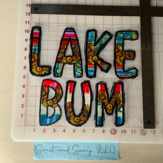 LAKE BUM Sunflowers DTF Transfer Design