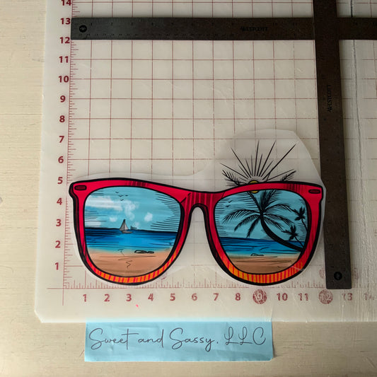 Summer Vibes Sunglasses DTF Transfer Design