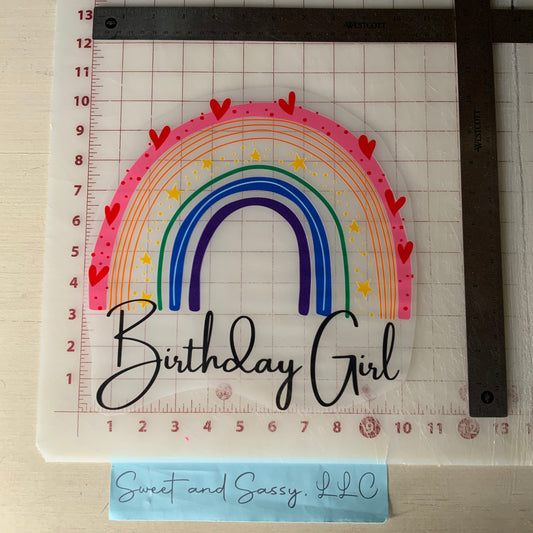 Birthday Girl DTF Transfer Design