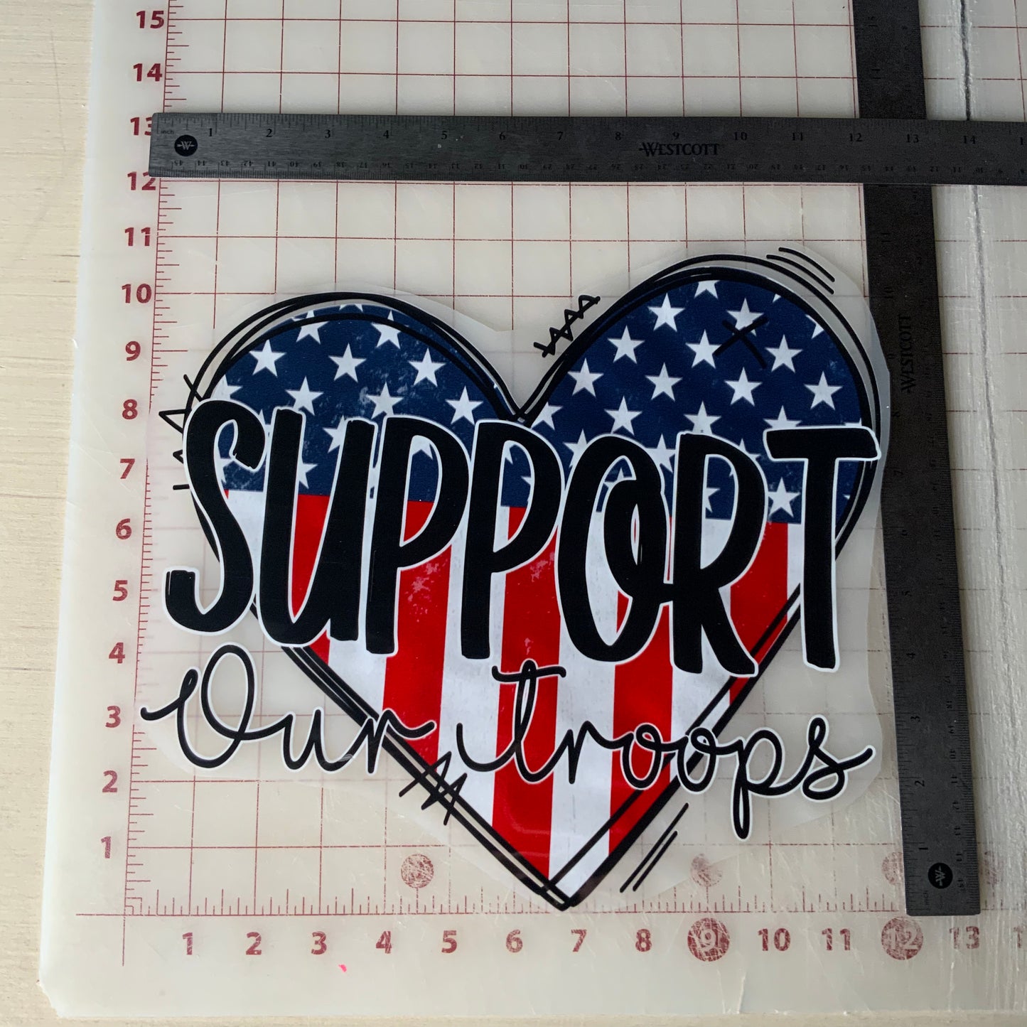 SUPPORT our Troops DTF Transfer Design