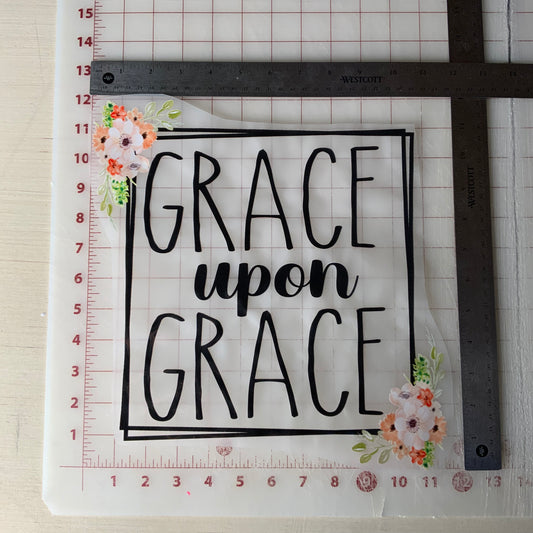 Grace Upon Grace DTF Transfer Design