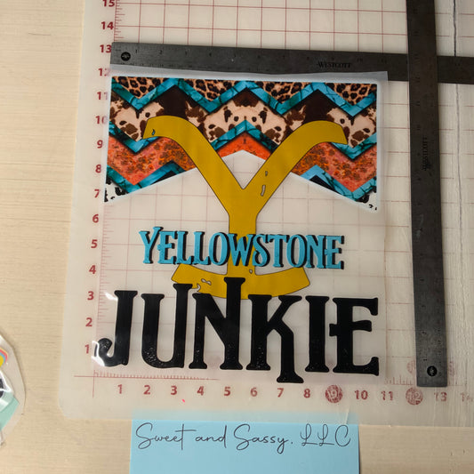 Yellowstone Junkie DTF Transfer Design