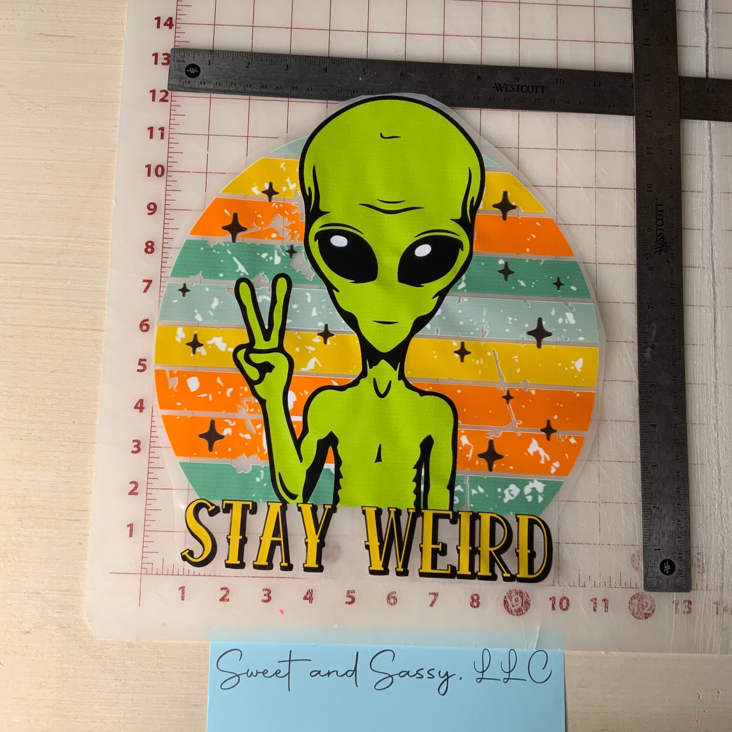 STAY WEIRD DTF Transfer Design