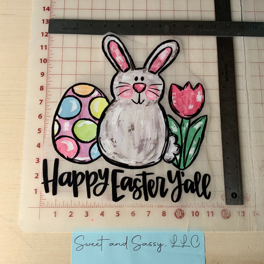 Happy Easter Y'all DTF Transfer Design