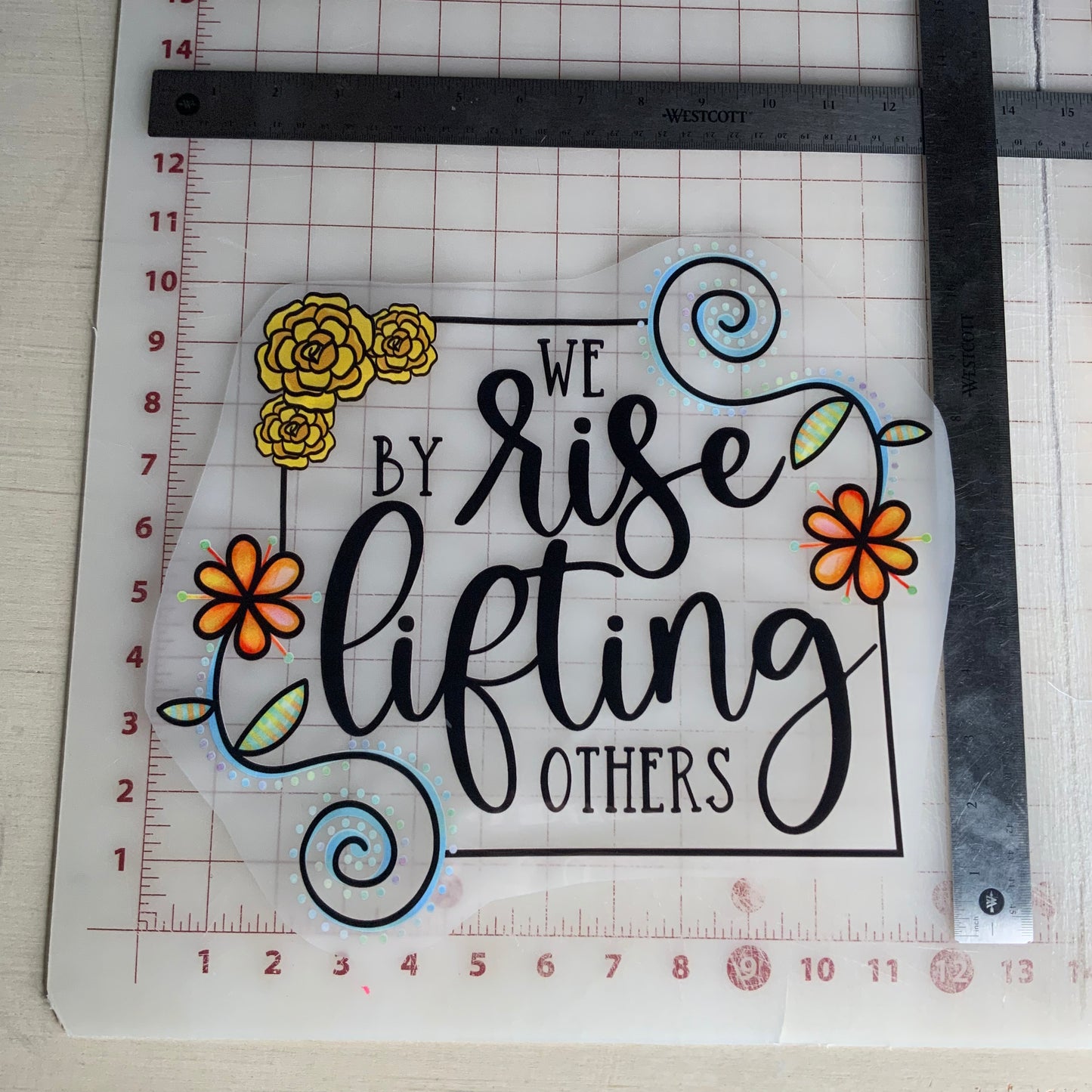 We RISE by LIFTING others DTF Transfer Design