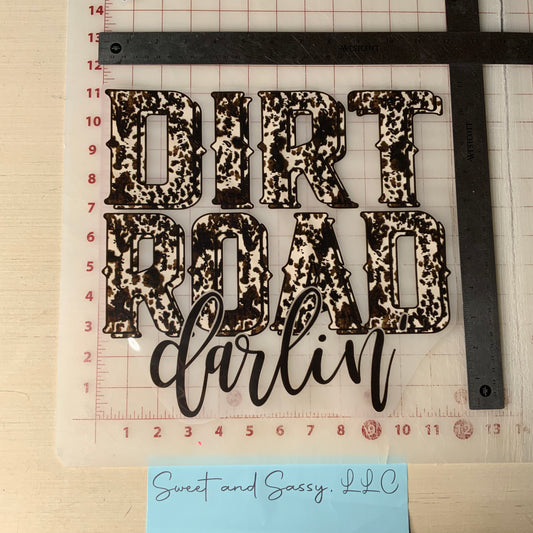 Dirt Road Darlin DTF Transfer Design