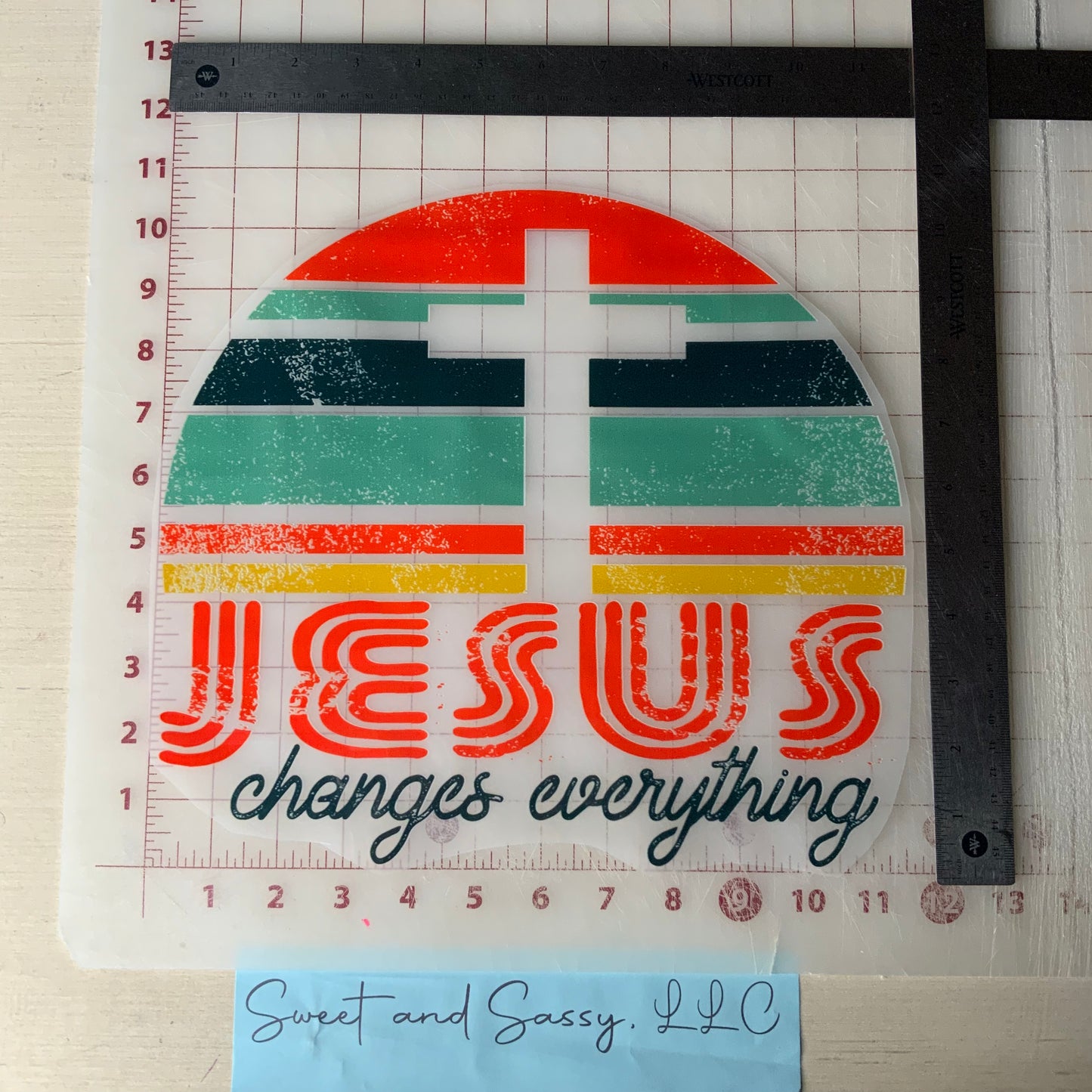 Jesus Changes Everything DTF Transfer Design