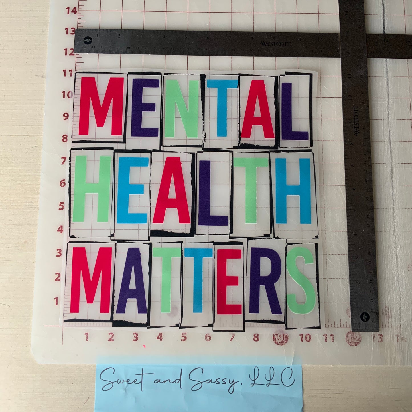 MENTAL HEALTH MATTERS DTF Transfer Design