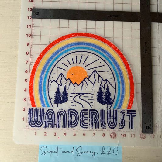 WANDERLUST DTF Transfer Design