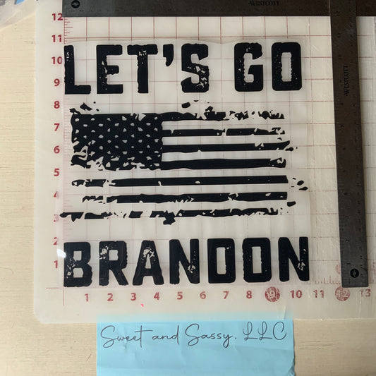 LET'S GO BRANDON DTF Transfer Design