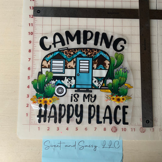 Camping is my Happy Place DTF Transfer Design