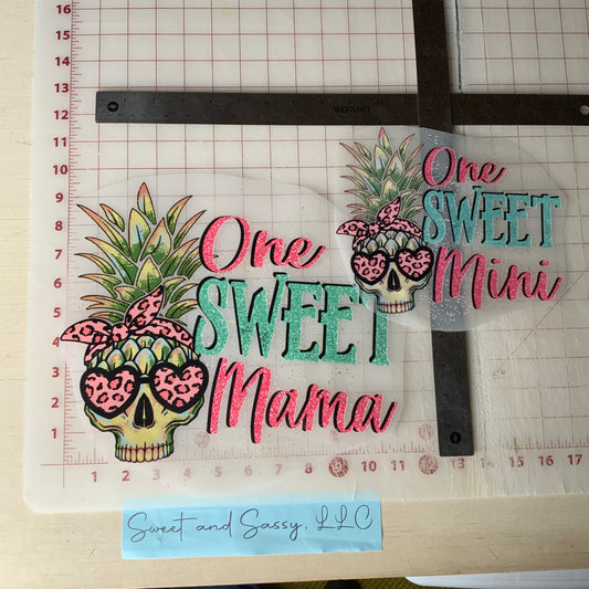 One Sweet Mama & One Sweet Mini #2 DTF Transfer Design