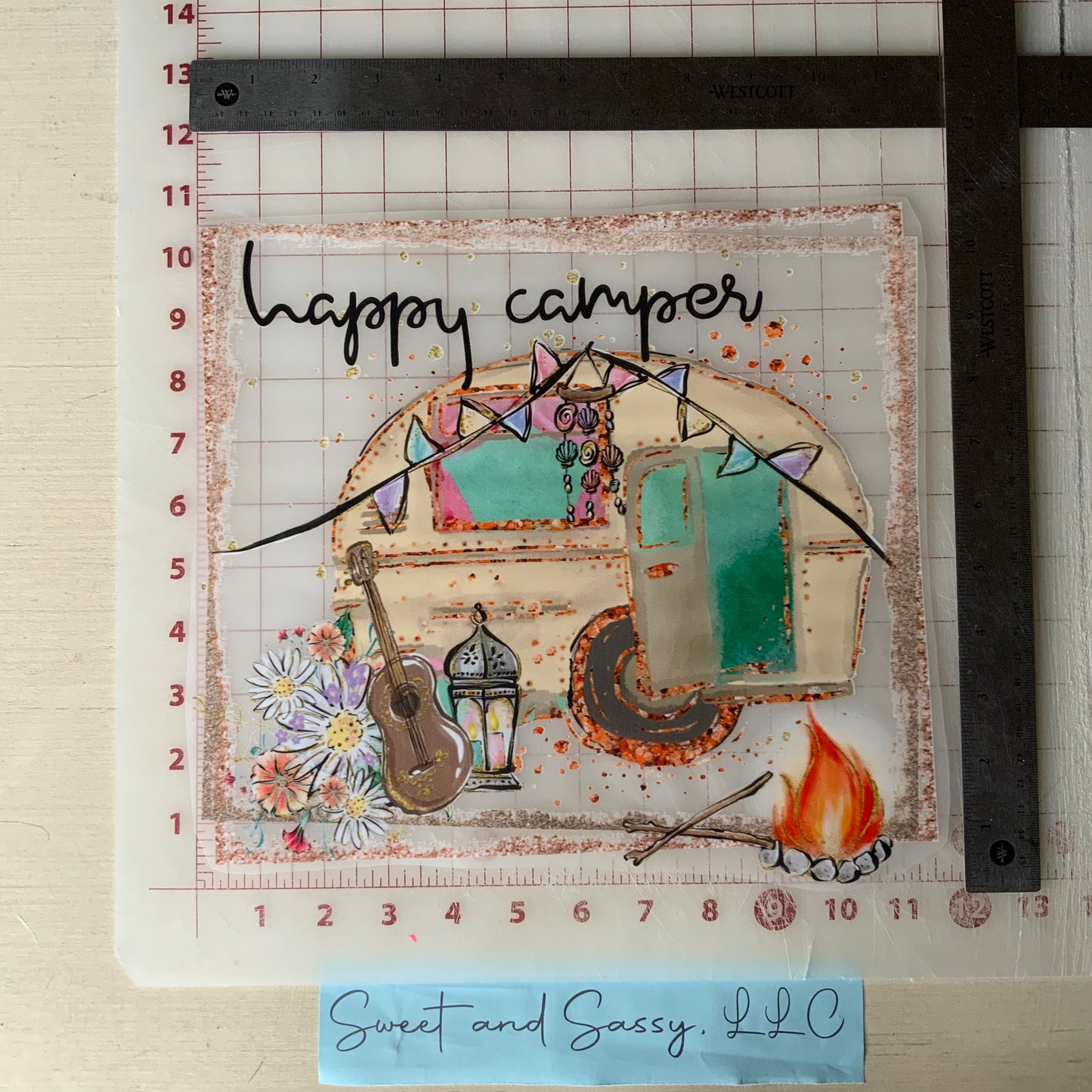 "Happy Camper" #2 DTF Transfer Design