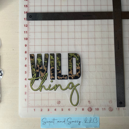 Wild Thing Mini DTF Transfer Design